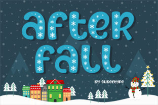 After Fall Typeface: A Holiday Display Font for Editorial Design