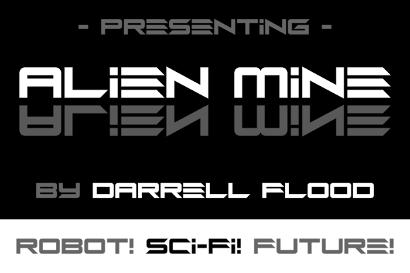 Alien Mine Typeface Review for Sci-Fi Campaigns