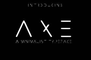 Axe Font: Minimalist Display for Modern Design