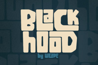 Blackhood Display Font for Handmade Labels and Invitations