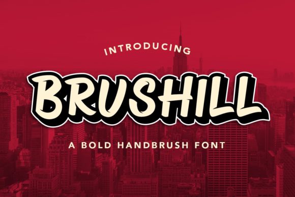 Brushill Typeface: Urban Display Font for Modern Brand Identity