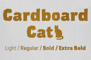 Cardboard Font: Edgy Display Typography for Editorial Design