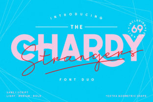 Chardy Typeface: A Display Font for Fun Editorial Design
