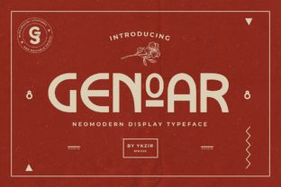 Genoar: A Neo-Modern Display Font for Elegant Crafts