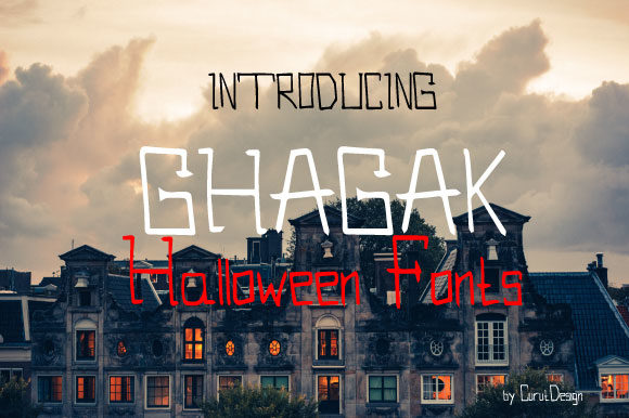 Ghagak: The Spooky Display Font for Halloween Branding