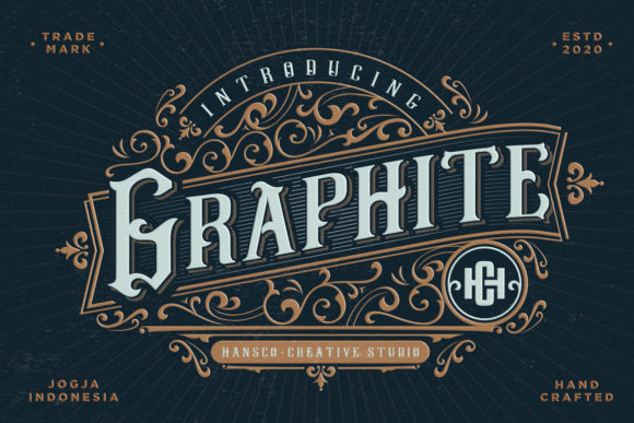 Graphite: A Vintage-Inspired Display Font for Creative Branding