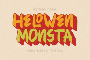 Helowen Monsta: The Retro Halloween Display Font for Campaigns