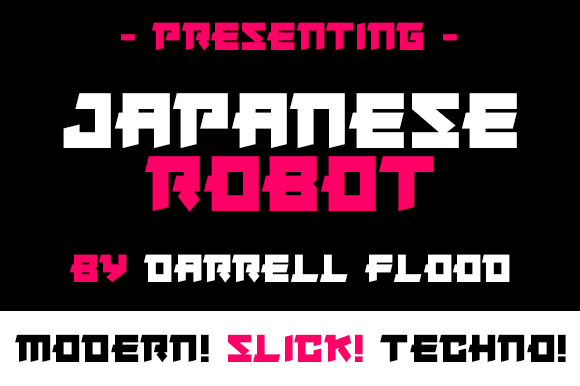 Japanese Robot: The Ultimate Angular Display Font Review