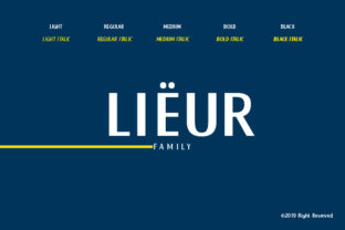Lieur: A Minimalist Display Font for Modern Branding