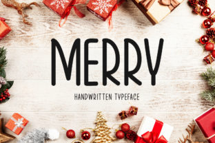 Merry: A Sweet and Cozy Christmas Display Font for Holiday Designs