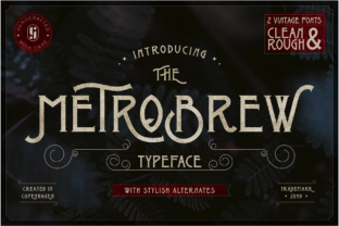 Metrobrew: The Bold Display Typeface for Modern Digital Branding