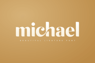 Michael: A Modern Display Font for Handmade Brands
