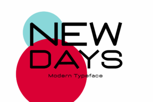 New Days Display Font for Modern Web Design
