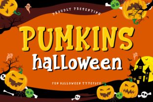 Pumkins Halloween Font: Spooky Display Design