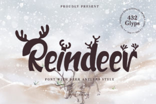 Reindeer: A Whimsical Display Font for Holiday Editorial Design