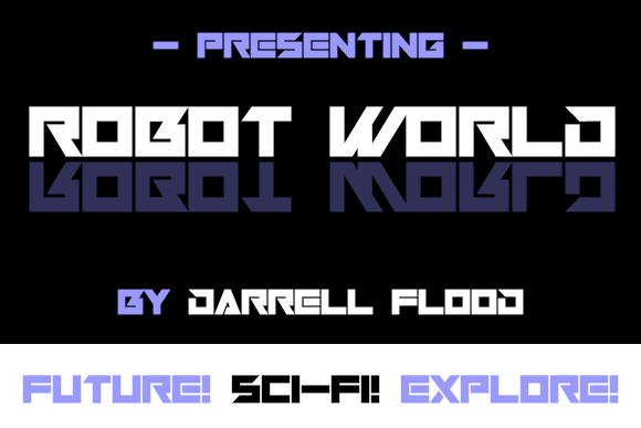 Robot World Typeface: A Futuristic Display Font for Modern Branding