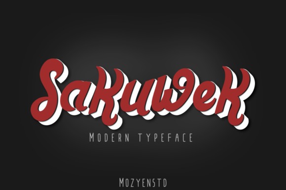Sakuwek: A Fun Display Font for Editorial Design