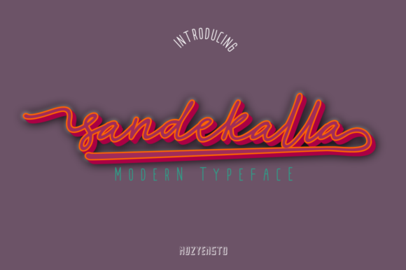 Sandekalla: The Retro Display Font for Distinct Brand Identity