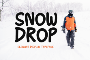 Snow Drop Typeface for Winter Branding and Seasonal Crafts