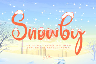 Snowby: A Magical Display Font for Winter Craft Projects