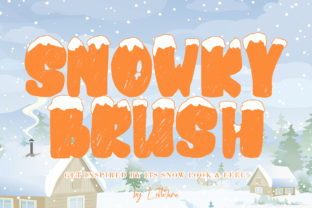 Snowkybrush: A Modern Winter-Inspired Display Font