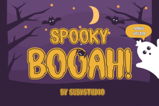 Spooky Booah Handmade Font for Spooky Editorial Projects