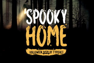 Spooky Home Font for Halloween Marketing Campaigns