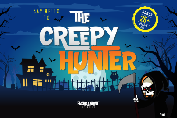 The Creepy Hunter Typeface for Playful Brand Identity