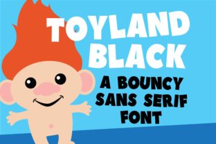 Toyland Black Typeface for Handmade Crafts and Product Labels
