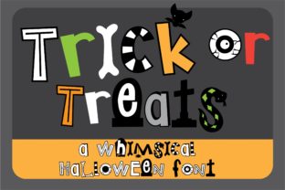 Trick or Treats: A Whimsical Halloween Display Font for Editorial Design