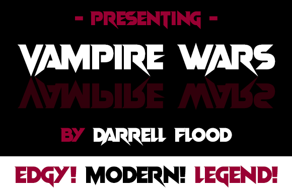 Vampire Wars Typeface: A Bold Display Font for Dark Aesthetic Brands