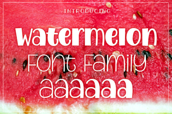 Watermelon Display Font for Summer Crafts and Bold Branding