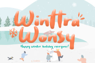 Winttra Wonsy: The Sweet Winter Display Font for Cozy Branding