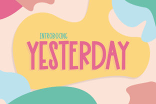 Yesterday Display Font for Branding and Packaging Design