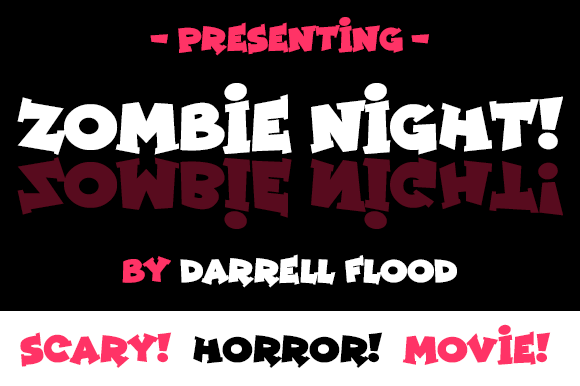 Zombie Night Typeface: A Spooky Serif for Halloween Crafts